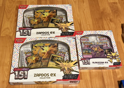 Pokemon TCG: 2 151 Zapdos EX & Alakazam EX Collection Boxes - Image 1