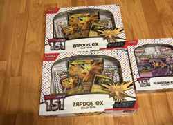 Pokemon TCG: 2 151 Zapdos EX & Alakazam EX Collection Boxes - Image 2