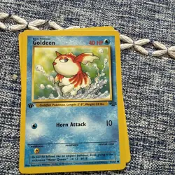 Pokemon TCG Goldeen Jungle 53/64 Regular 1999 1st Edition LP - Image 1