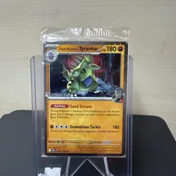 Pokemon Center Team Rocket's Tyranitar 096/182 Destined Rivals Promo Sealed - Image 1