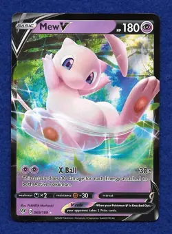 Pokemon TCG - Mew V 069/189 Swsh03: Darkness Ablaze Holo - Image 1