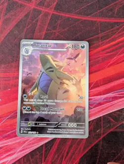 Pokemon TCG Tyranitar Scarlet & Violet Paldea Evolved Holo Card 222/193 - Image 1