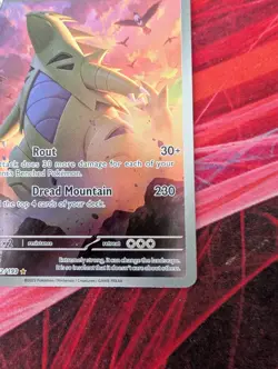 Pokemon TCG Tyranitar Scarlet & Violet Paldea Evolved Holo Card 222/193 - Image 3