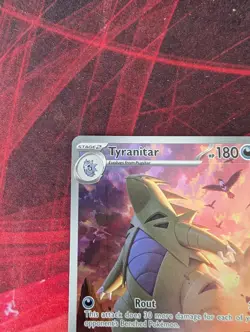Pokemon TCG Tyranitar Scarlet & Violet Paldea Evolved Holo Card 222/193 - Image 5