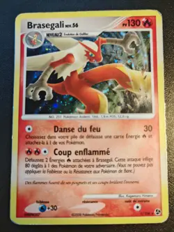Carte Pokemon BRASEGALI 1/106 Holo Diamant et Perle DP FR - Image 1