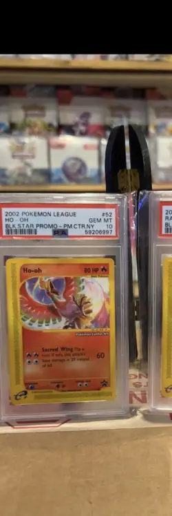 2002 Pokemon League Promo Black Star #52 Ho-Oh Pokemon Center NY PSA 10 - Image 1
