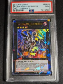 Yugioh - Evilswarm Ouroboros DT07-EN092 Ultra Rare Duel Terminal 7 PSA 9 MINT - Image 1