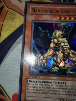Manticore of Darkness ioc-067 1st Edition (LP) Ultra Rare Yu-Gi-Oh! - Image 4