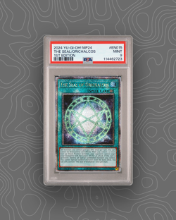 2024 YU-GI-OH! MP24-EN015 THE SEAL OF ORICHALCOS 1ST EDITION QCSR PSA 9 - Image 1