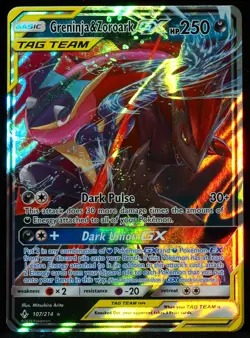 Geaninja & Zoroark GX Tag Team #107 NM-M Pokemon Card - Image 1