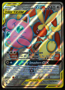 Mega Lopunny & Jigglypuff GX Tag Team #225 NM-M Pokemon Card - Image 1