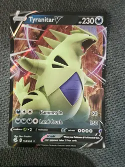 TYRANITAR V - 158/264 - FUSION STRIKE - ULTRA RARE - POKEMON CARD - Image 1