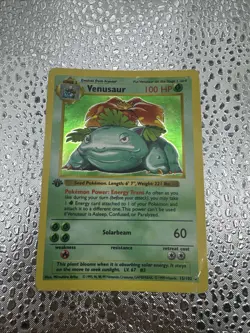 Venusaur Base Set Shadowless First Edition 15/102 Pokemon Card - Image 1