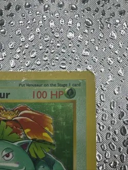 Venusaur Base Set Shadowless First Edition 15/102 Pokemon Card - Image 3