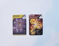 2 Pokemon 2015 Kellogs Evolution Index Cards Charizard + Mewtwo - Image 1