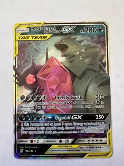 Pokemon Card Mega Sableye & Tyranitar GX Tag Team Unified Minds 126/236 - Image 1