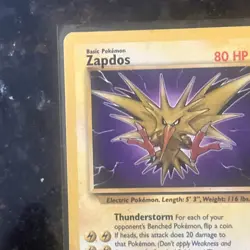 Zapdos 30/62 Fossil *Unlimited* *Rare* Pokemon Card TCG Non Holo LP Vintage - Image 5