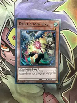 RA02-EN006 Droll & Lock Bird Super Rare 1st Edition NM Yugioh Card - Image 1