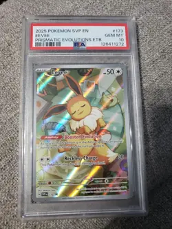 Eevee 173 Sv: Prismatic Evolutions Black Star Promo Cards Holo PSA 10 - Image 1