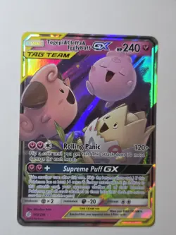 Togepi & Cleffa & Igglybuff GX Tag Team #143 NM-M Pokemon Card - Image 1