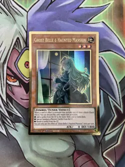 MAGO-EN012 Ghost Belle & Haunted Mansion Gold Alt Art NM Yugioh Card - Image 1