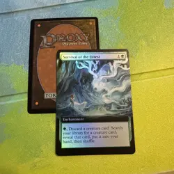 Survival Of The Fittest Extended Art Foil Mtg Play Test Card - Image 1
