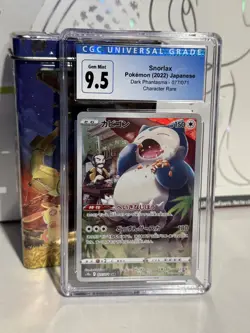Pokemon TCG Dark Phantasma Snorlax 77/71 S10a Card Japanese Edition CGC 9.5 - Image 1