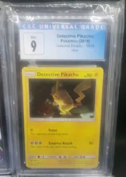 Lot Of 4 CGC Graded Pokemon Cards Drednaw Vmax Detective Pikachu Horsea & Meowth - Image 3