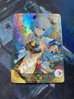 Ganyu Genshin Impact SSR Holo Textured Goddess Story Anime Waifu Card - Image 1