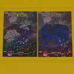 Vulpix & Ninetales - Cracked Ice Holo - Crystal Dark Black 2025 - Pokemon Card - Image 1