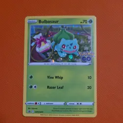 Bulbasaur COSMOS HOLO Black Star Pormo card SWSH231 SWSH 2022 Pokemon LP - Image 1