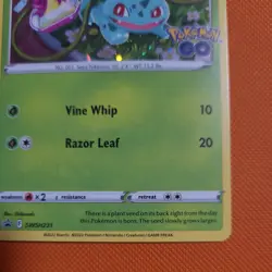 Bulbasaur COSMOS HOLO Black Star Pormo card SWSH231 SWSH 2022 Pokemon LP - Image 5