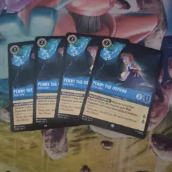 171/204 PENNY THE ORPHAN CLEVER CHILD EN7 COMMON DISNEY LORCANA CARD X4 - Image 1