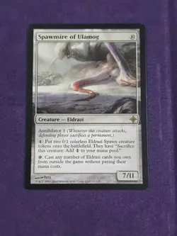 Spawnsire of Ulamog Rise of the Eldrazi Regular Card Near Mint Condition - Image 1