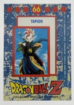 Dragon Ball Z DBZ 1989 Trading Card Bird Studio Series 2 Prizm No. 66 Tapion - Image 2