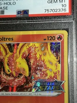 PSA 10 Moltres Brilliant Stars Stamp Prerelease Promo Pokemon Card 185 Kanda - Image 3