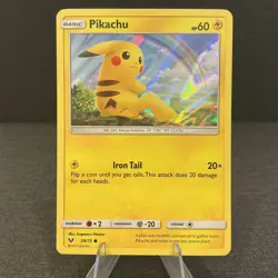 Pikachu 28/73 Shing Legends Water Web Holo Promo Pokemon TCG Card - Image 1
