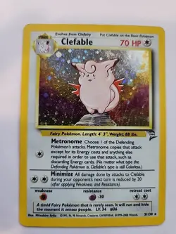 Clefable Base Set 2 Holo Pokemon Card WOTC - Image 1