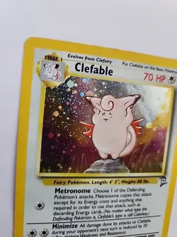 Clefable Base Set 2 Holo Pokemon Card WOTC - Image 2