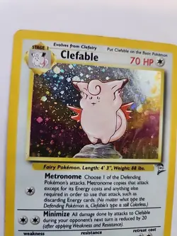 Clefable Base Set 2 Holo Pokemon Card WOTC - Image 3