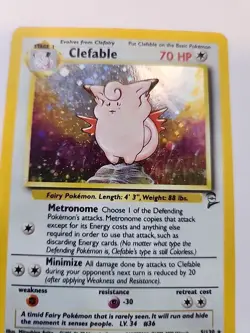 Clefable Base Set 2 Holo Pokemon Card WOTC - Image 4