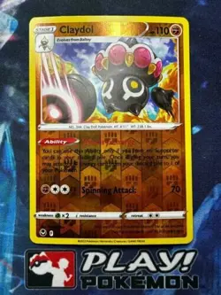 Claydol 094/195 Reverse Holo Silver Tempest Pokemon TCG Card NM + Cardsaver - Image 1