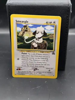 Vintage Smeargle Pokemon Card Black Star Promo #32 Authentic WOTC LP 2001 Y2K - Image 1