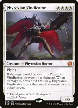 Phyrexian Vindicator M Phyrexia: All Will Be One 27 Normal NM - Image 3