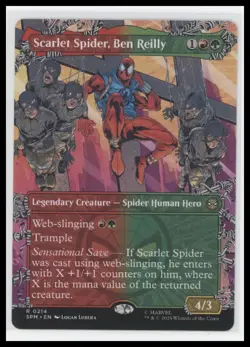 MTG Scarlet Spider Ben Reilly Borderless Regular Marvel 2025 - Image 1