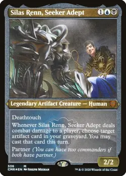 Silas Renn, Seeker Adept - 536 - NM - Commander Legends (CMR) - Etched - MTG - Image 1