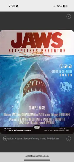 MTG Secret Lair PRESALE - JAWS Terror of Amity Island Set Confirmed Order - FOIL - Image 2