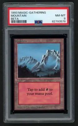 ***PSA 8 Beta Mountain Fog*** MTG Beta Magic Kid Icarus - Image 1