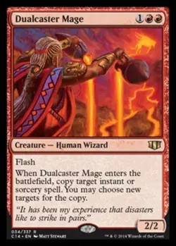 MTG Dualcaster Mage, Commander 2014, Heavily Played, English - Image 1
