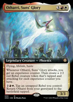 1 x Otharri, Suns' Glory - Foil - Extended Art - Commander: Phyrexia: All Will B - Image 1